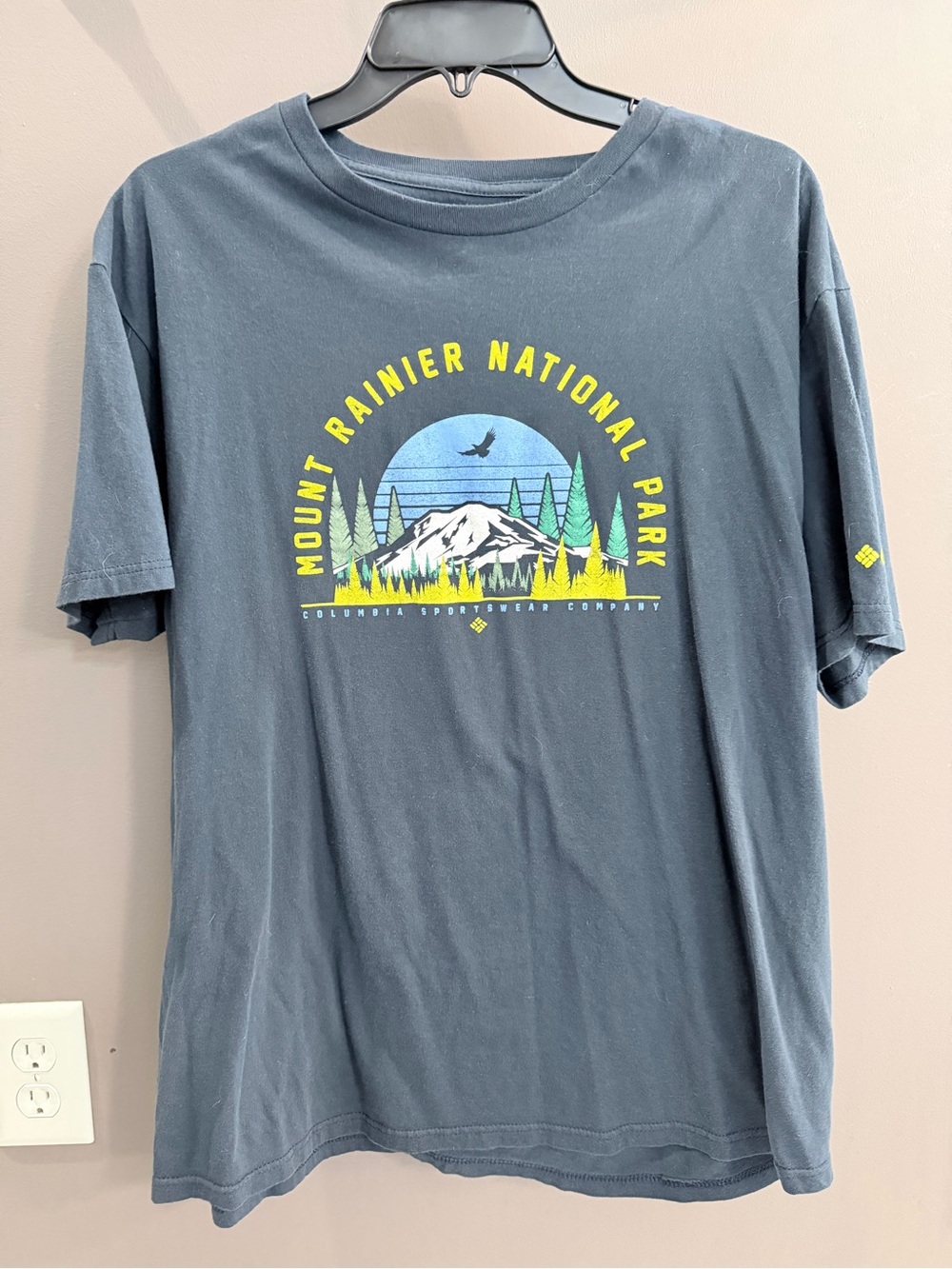 Columbia Mount Rainier National Park Graphic Tee - Slate Blue